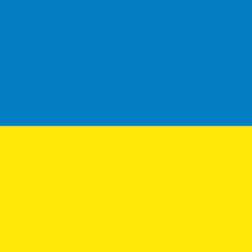 Image of the flag for the country representing the language Ukrainian