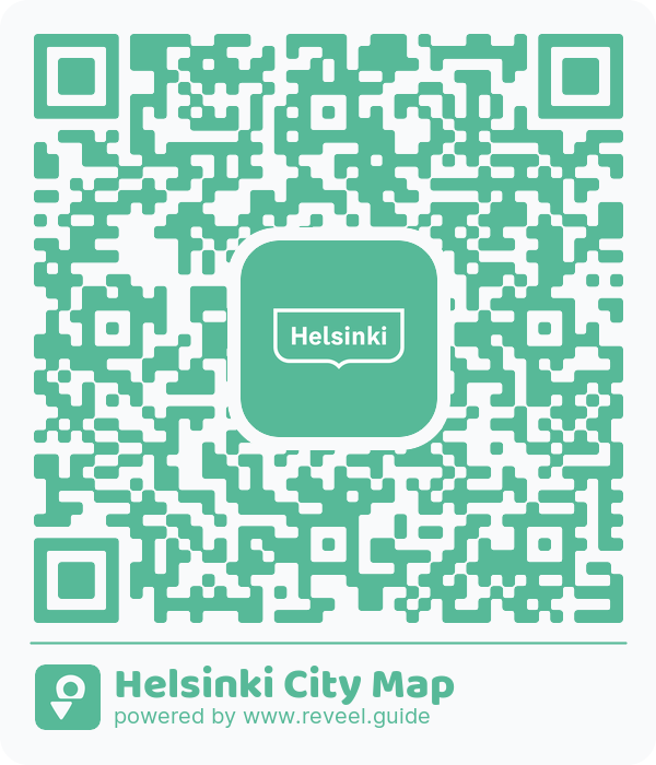 Image of the QR linking to the Helsinki City Map