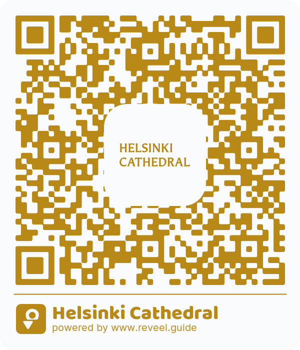 Image of the QR linking to the Helsinki Cathedral