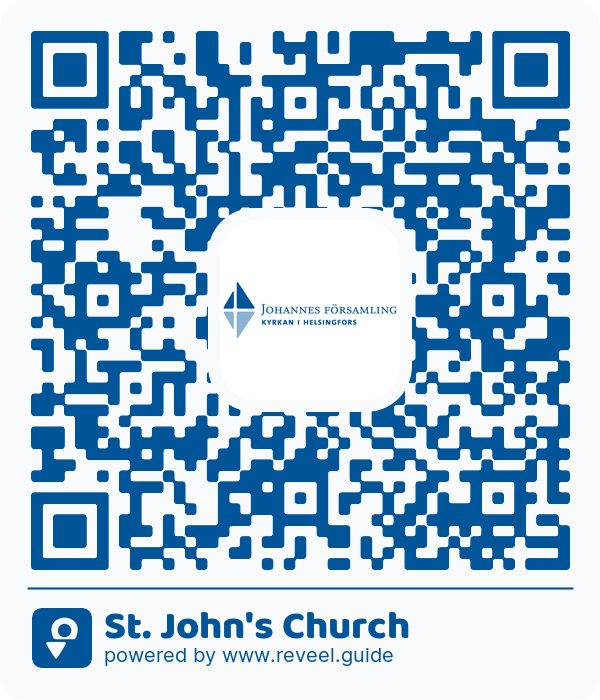 Image of the QR linking to the St. John's Church