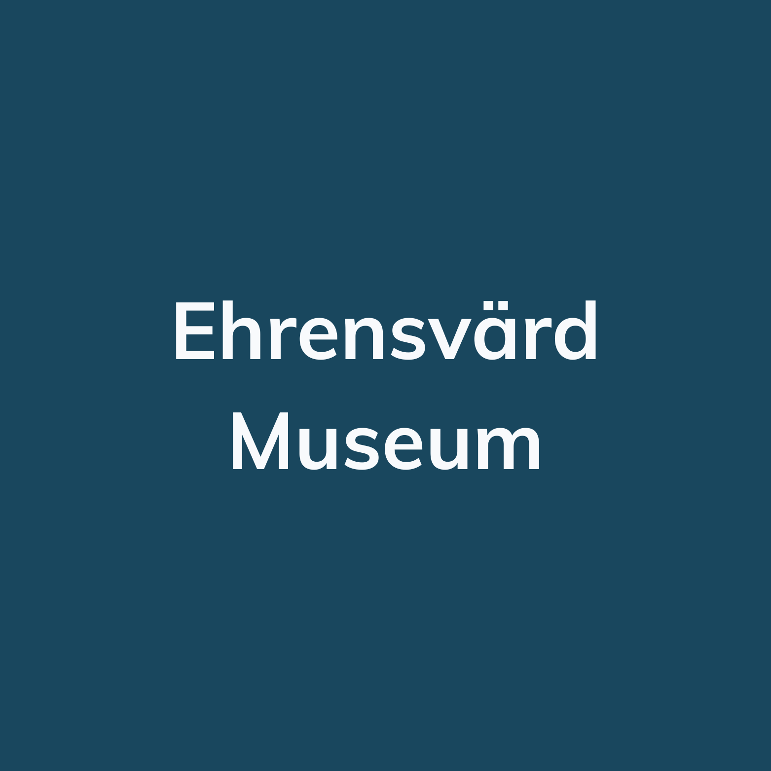 Image of the logo for the guidebook Ehrensvärd Museum