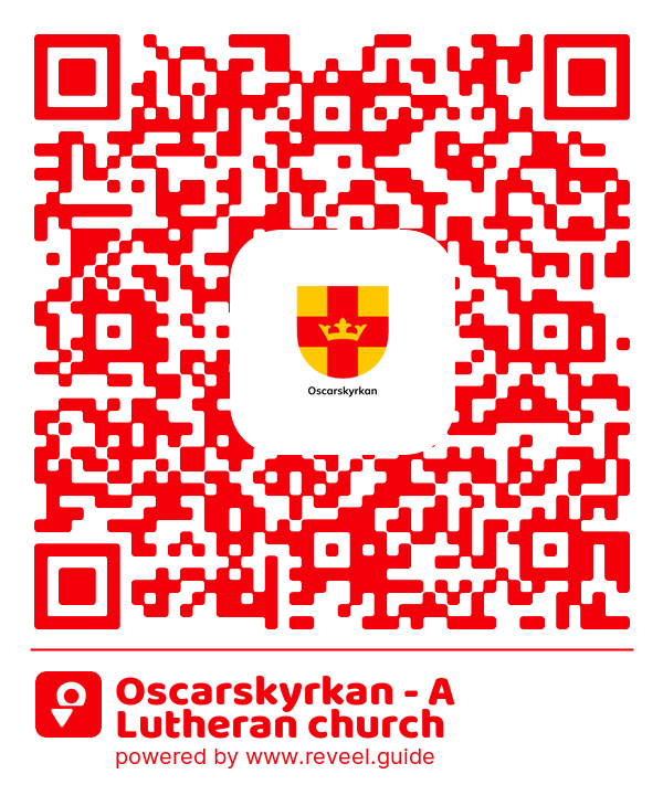 Image of the QR linking to the Oscarskyrkan - A Lutheran church