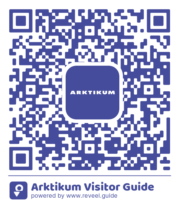 Image of the QR linking to the Arktikum Visitor Guide