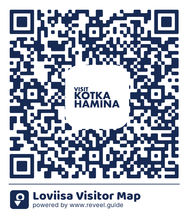 Image of the QR linking to the Loviisa Visitor Map