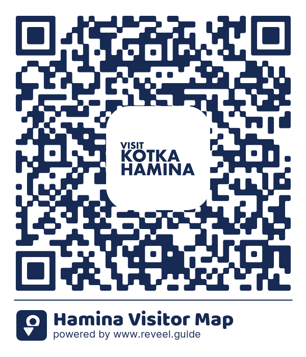 Image of the QR linking to the Hamina Visitor Map