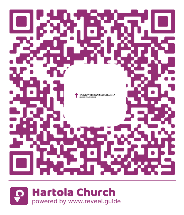 Image of the QR linking to the Hartola Church