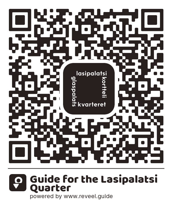 Image of the QR linking to the Guide for the Lasipalatsi Quarter