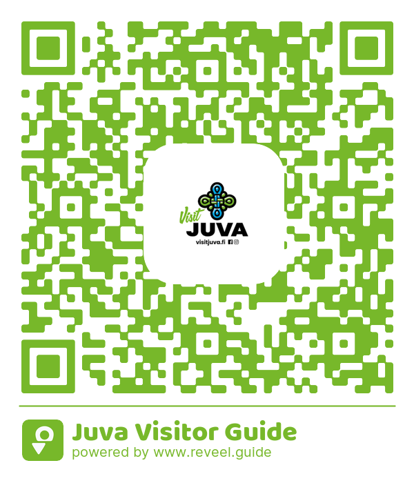 Image of the QR linking to the Juva Visitor Guide