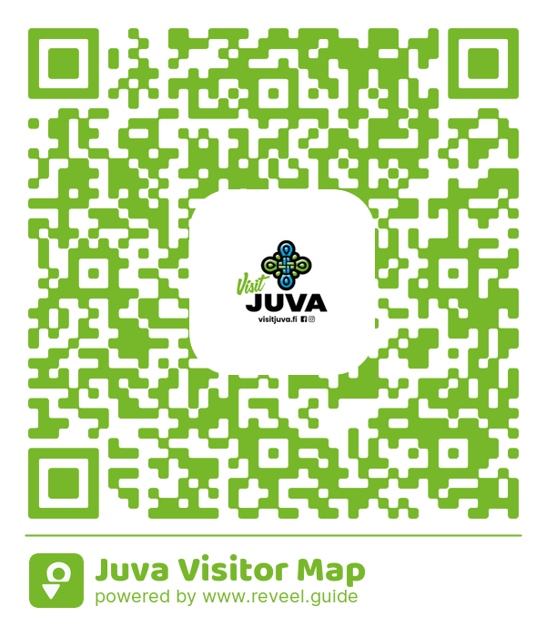 Image of the QR linking to the Juva Visitor Map