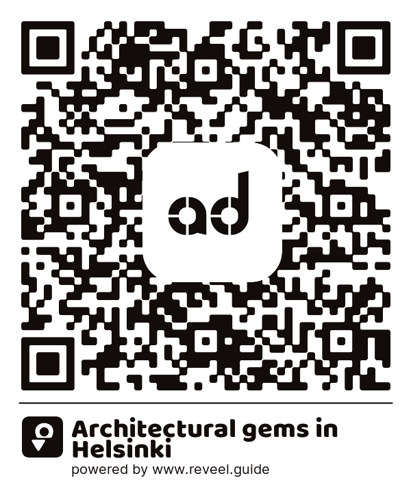 Image of the QR linking to the Architectural gems in Helsinki