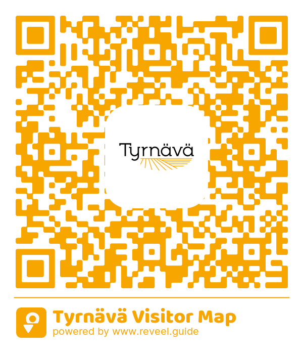 Image of the QR linking to the Tyrnävä Visitor Map