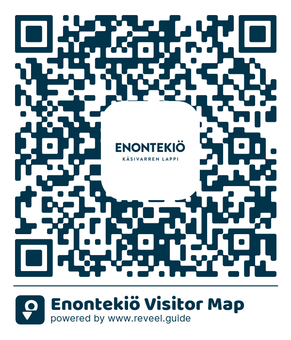 Image of the QR linking to the Enontekiö Visitor Map