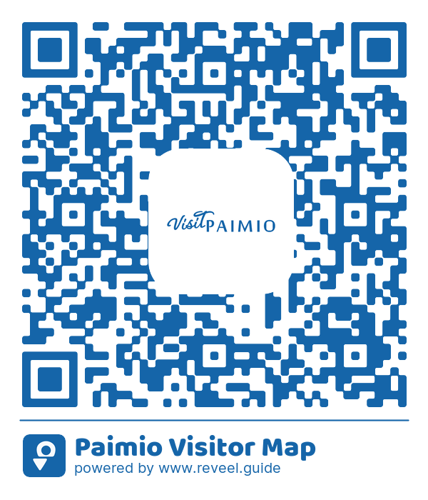 Image of the QR linking to the Paimio Visitor Map