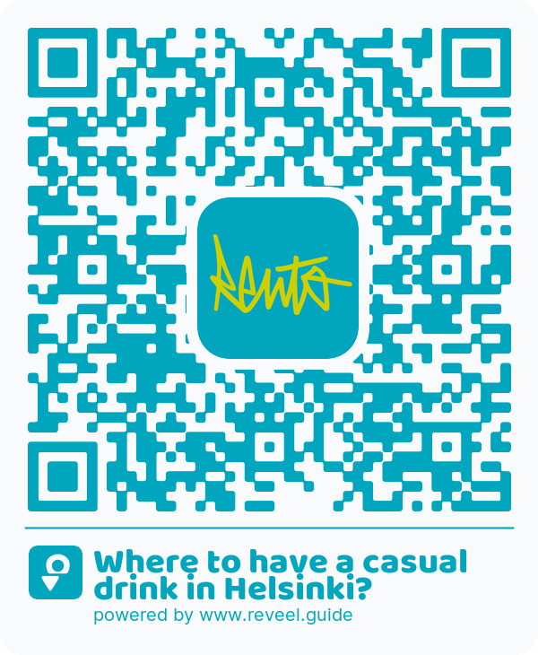 Image of the QR linking to the Where to have a casual drink in Helsinki?