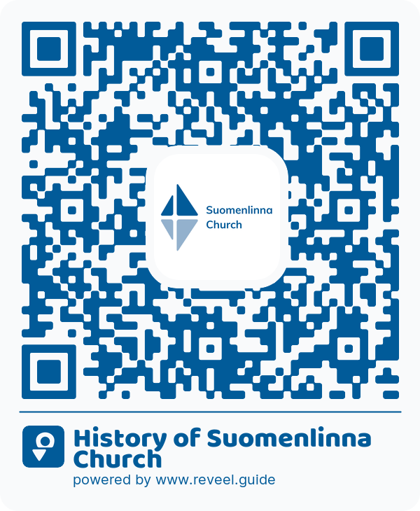 Image of the QR linking to the History of Suomenlinna Church