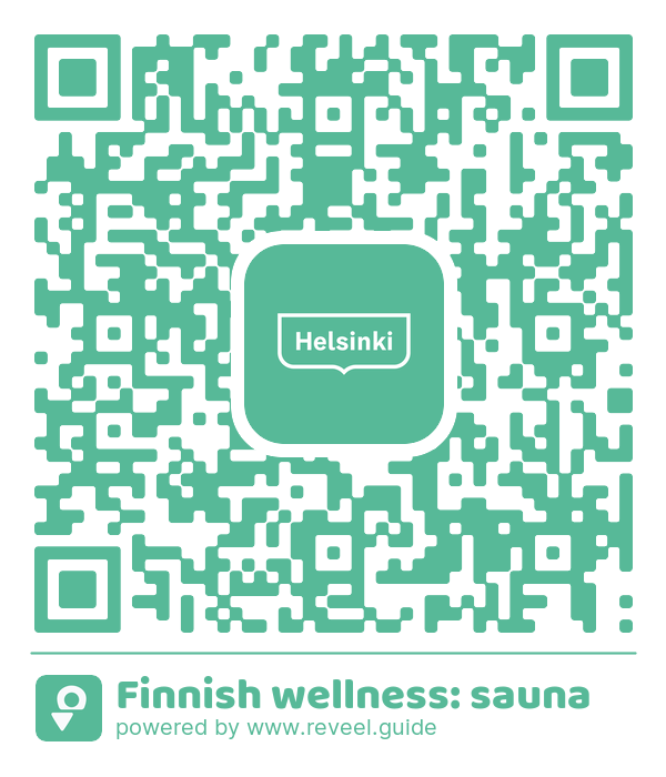 Image of the QR linking to the Finnish wellness: sauna