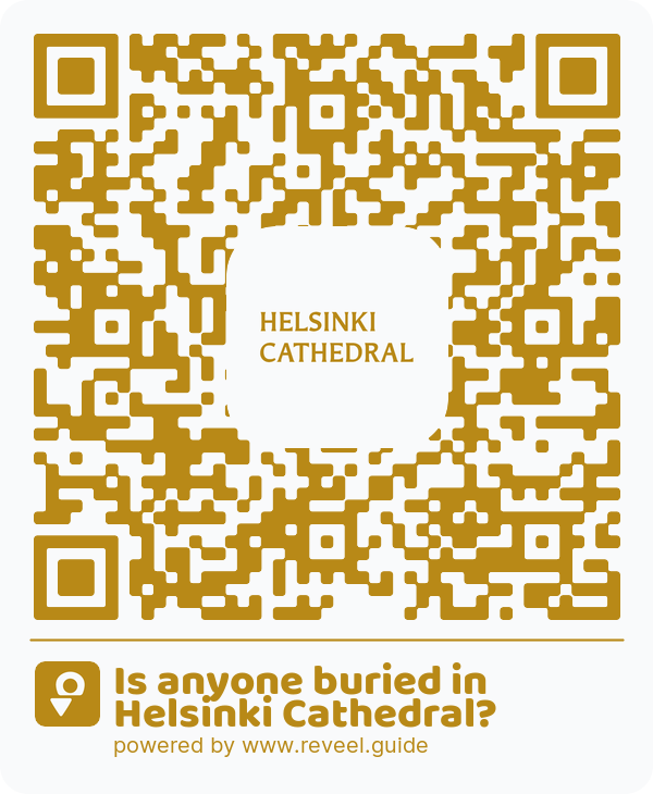 Image of the QR linking to the Is anyone buried in Helsinki Cathedral?
