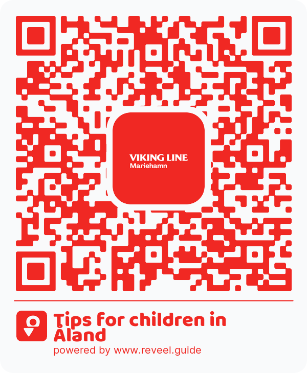 Image of the QR linking to the Tips for children in Åland