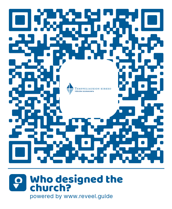 Image of the QR linking to the Who designed the church?