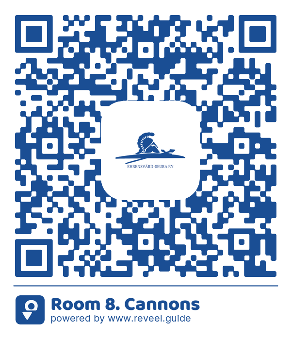 Image of the QR linking to the Room 8. Cannons