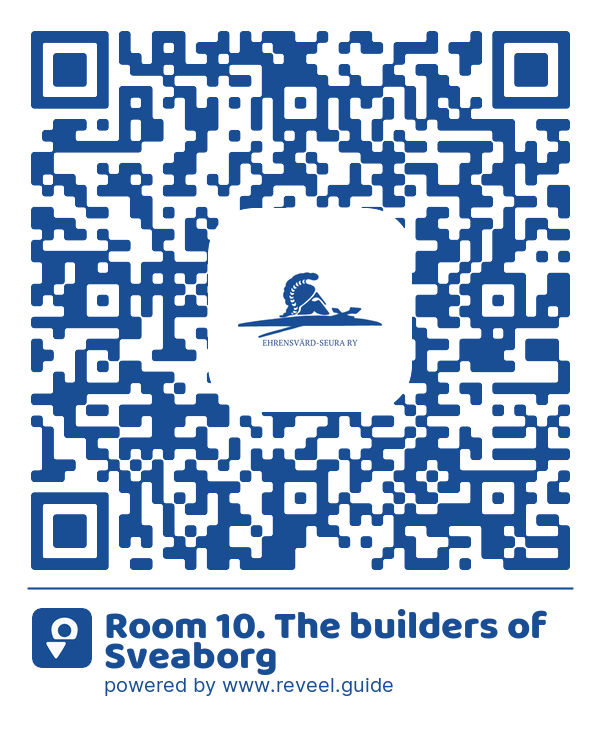 Image of the QR linking to the Room 10. The builders of Sveaborg