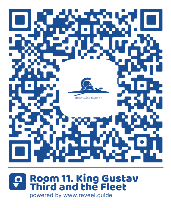 Image of the QR linking to the Room 11. King Gustav Third and the Fleet