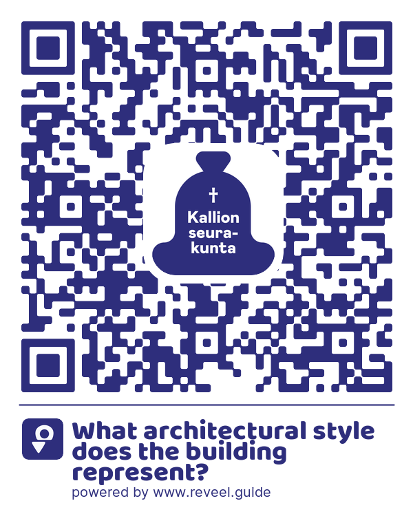 Image of the QR linking to the What architectural style does the building represent?