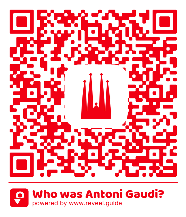 Image of the QR linking to the Who was Antoni Gaudi?