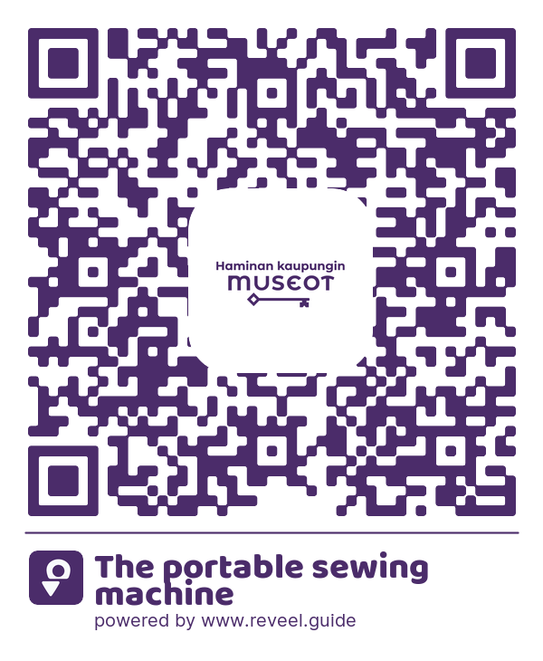 Image of the QR linking to the The portable sewing machine