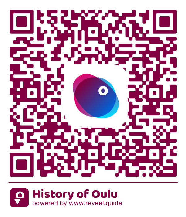 Image of the QR linking to the History of Oulu