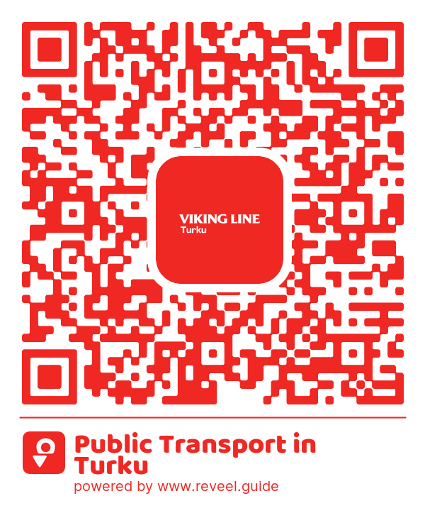 Image of the QR linking to the Public Transport in Turku