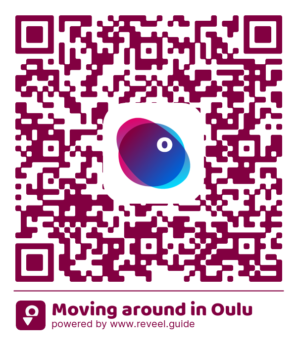 Image of the QR linking to the Moving around in Oulu 