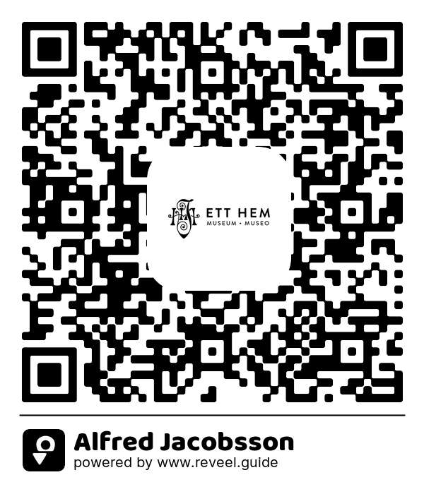 Image of the QR linking to the Alfred Jacobsson