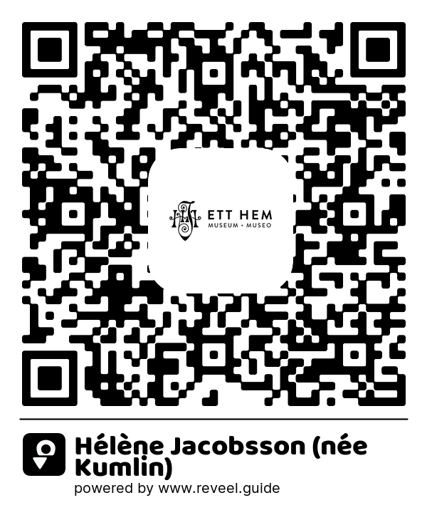 Image of the QR linking to the Hélène Jacobsson (née Kumlin)