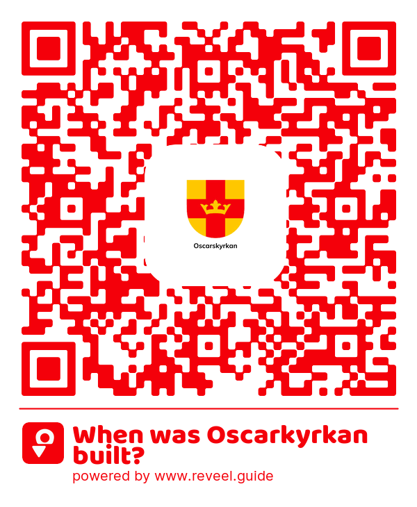 Image of the QR linking to the When was Oscarkyrkan built?