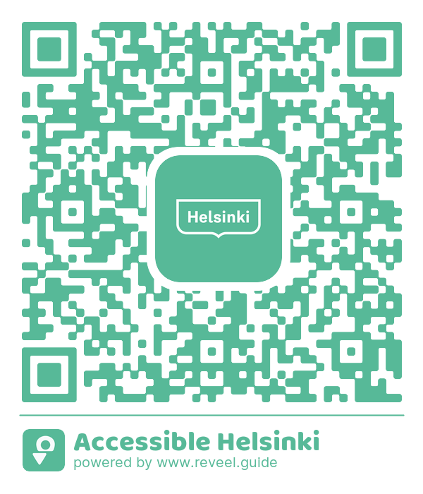 Image of the QR linking to the Accessible Helsinki