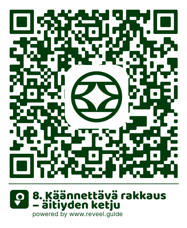 Image of the QR linking to the 8. Käännettävä rakkaus – äitiyden ketju