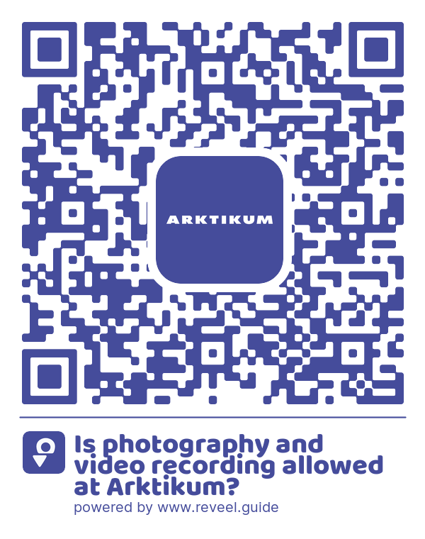 Image of the QR linking to the Is photography and video recording allowed at Arktikum?