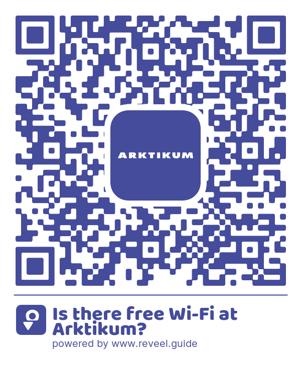 Image of the QR linking to the Is there free Wi-Fi at Arktikum?