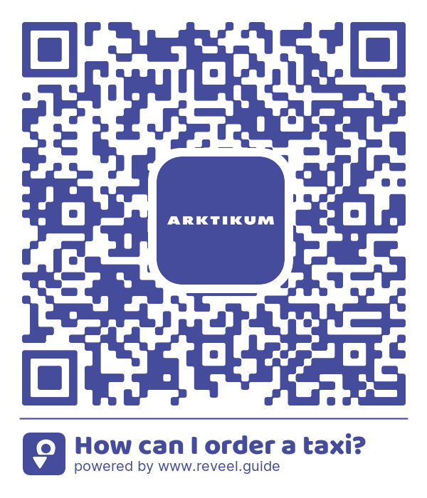 Image of the QR linking to the How can I order a taxi?