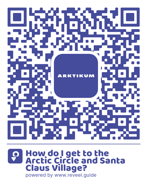 Image of the QR linking to the How do I get to the Arctic Circle and Santa Claus Village?