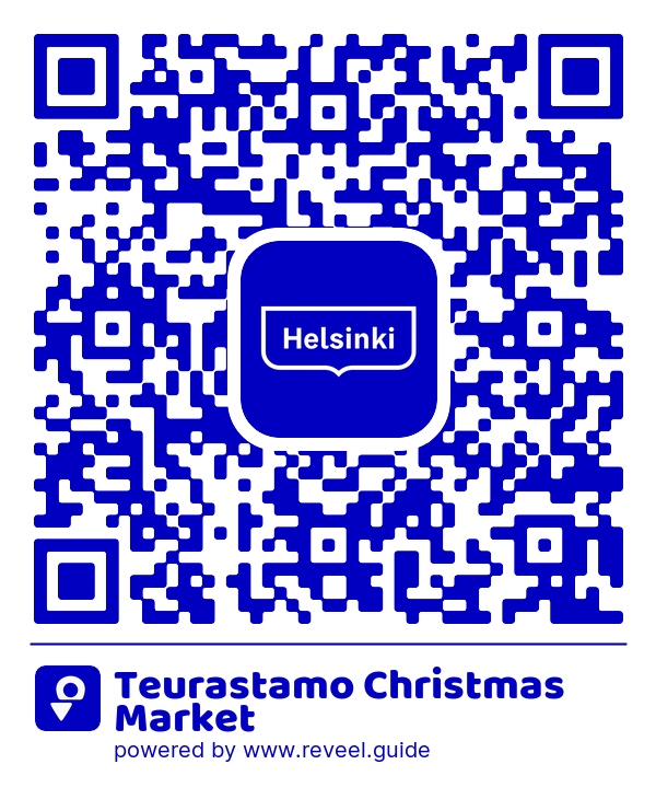 Image of the QR linking to the Teurastamo Christmas Market