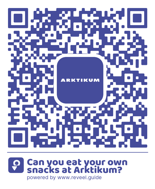 Image of the QR linking to the Can you eat your own snacks at Arktikum?