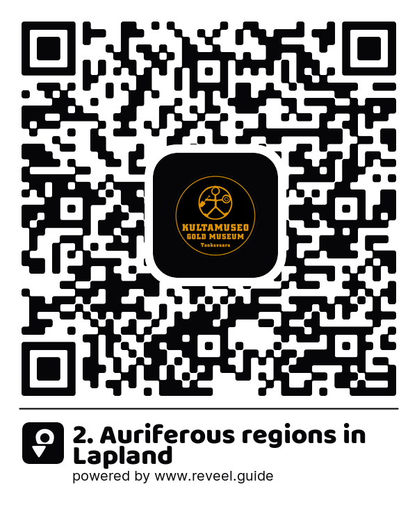 Image of the QR linking to the 2. Auriferous regions in Lapland