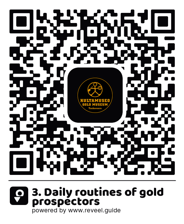 Image of the QR linking to the 3. Daily routines of gold prospectors 