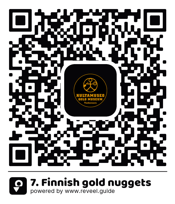 Image of the QR linking to the 7. Finnish gold nuggets