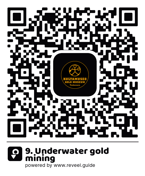 Image of the QR linking to the 9. Underwater gold mining