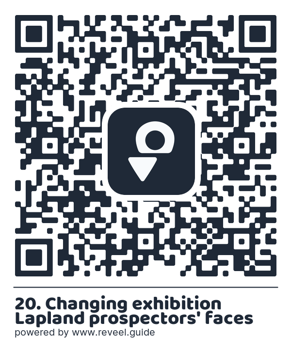 Image of the QR linking to the 20. Changing exhibition Lapland prospectors' faces