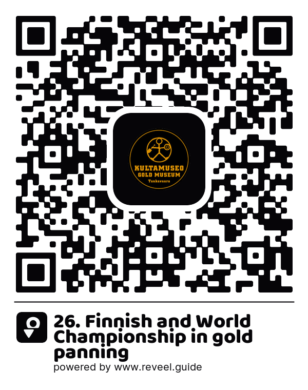 Image of the QR linking to the 26. Finnish and World Championship in gold panning 