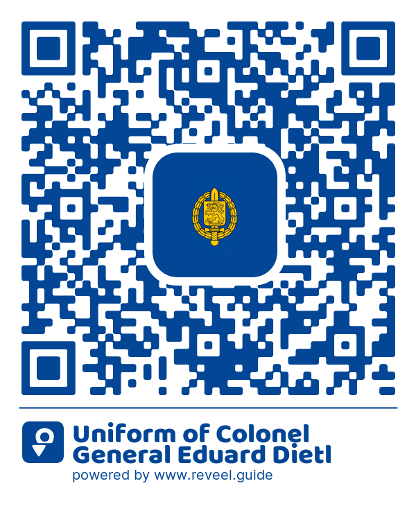 Image of the QR linking to the Uniform of Colonel General Eduard Dietl